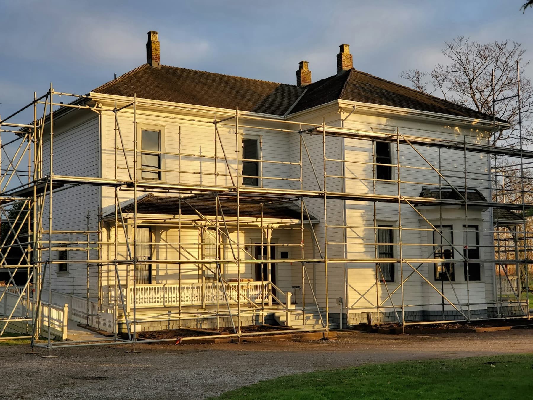 Maison en cours d'isolation et de rénovation de façade